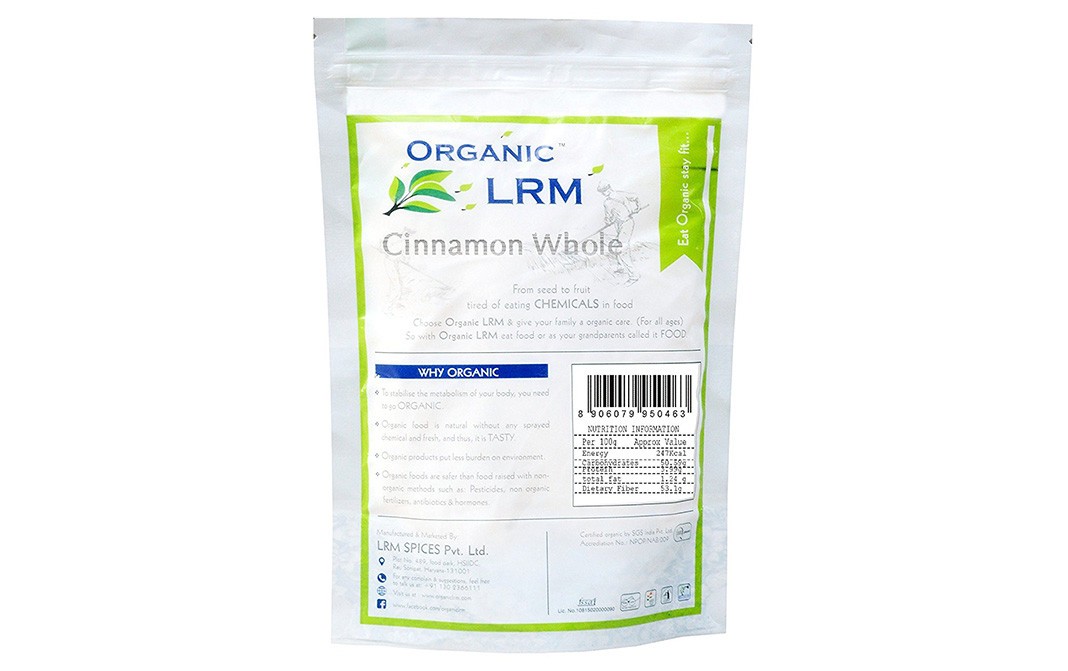 Organic LRM Sterilized Cinnamon Whole    Pack  100 grams